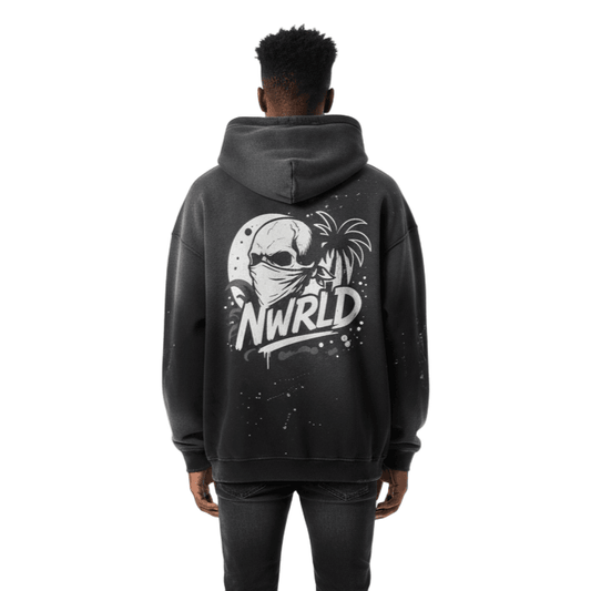 BONDI BOYS / Vintage Wash Frayed Hoodie - NWRLD CLOTHING