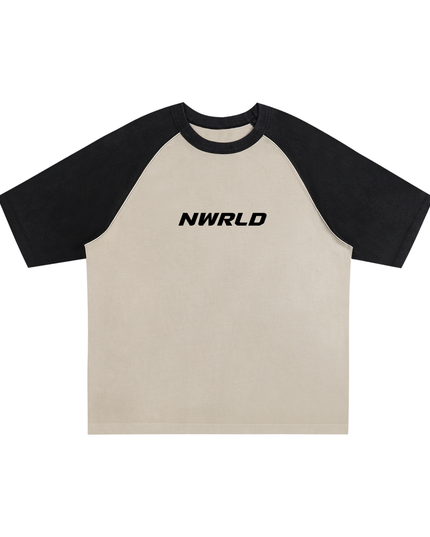 Color-Blocked Raglan Sleeve T-Shirt