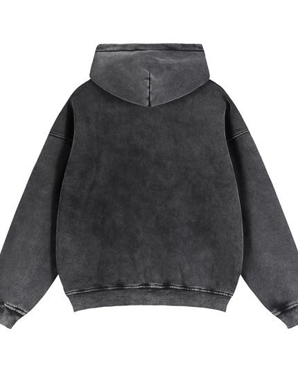 NWRLD 003 / Zip-Through Boxy Fleece Hoodie