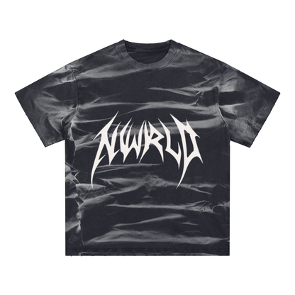 DARK MODE x METAL MANIA / Irregular Stripe T-Shirt - NWRLD CLOTHING