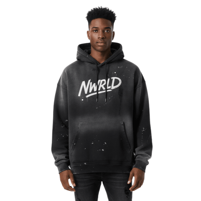 BONDI BOYS / Vintage Wash Frayed Hoodie - NWRLD CLOTHING