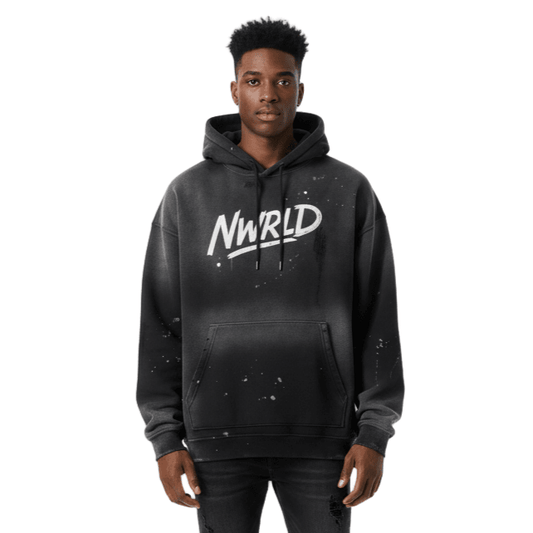 BONDI BOYS / Vintage Wash Frayed Hoodie - NWRLD CLOTHING