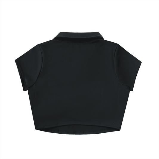 NWRLD CLEAN / V-Neck Crop Top - NWRLD CLOTHING