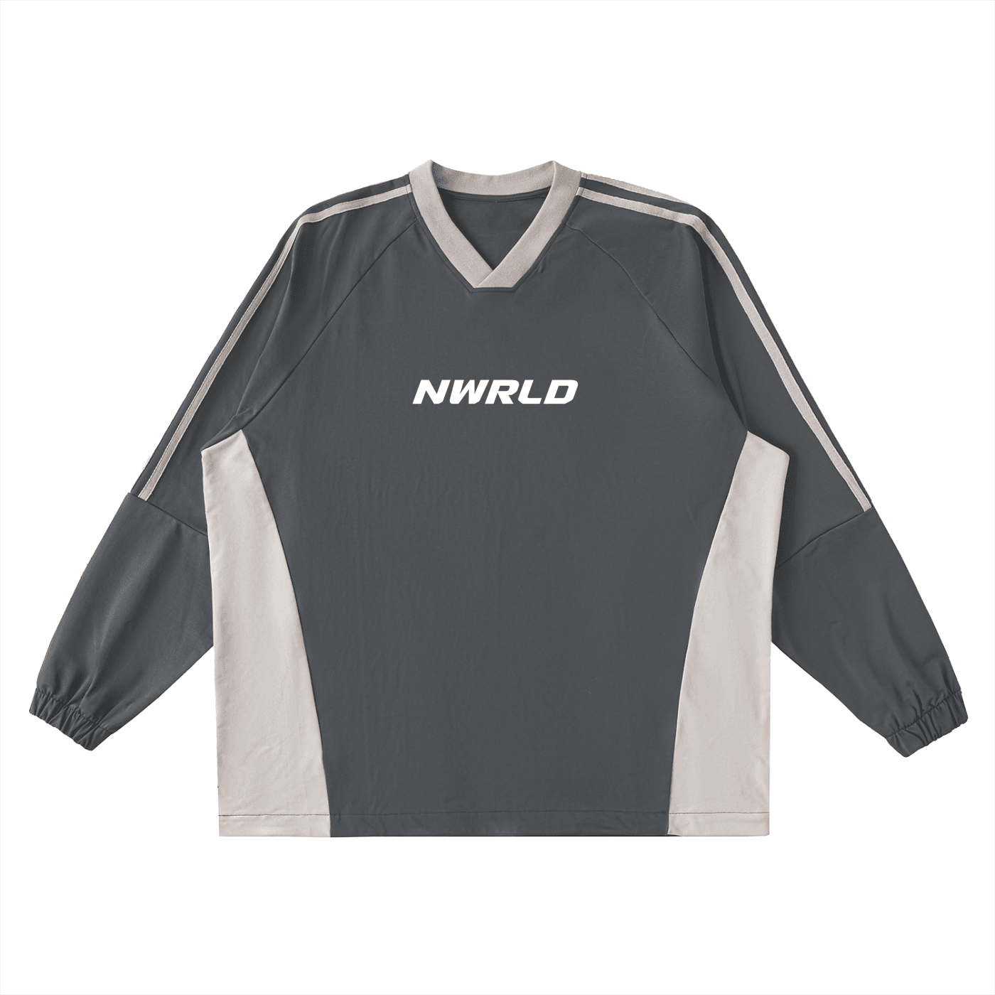NWRLD ESSENTIALS / V-Neck Long-Sleeve T-Shirt - NWRLD CLOTHING