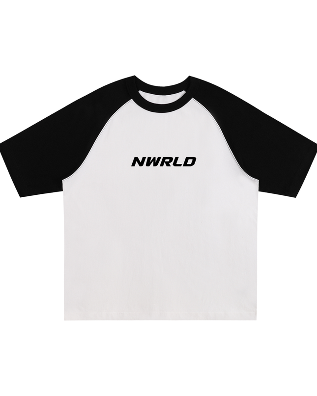 Color-Blocked Raglan Sleeve T-Shirt