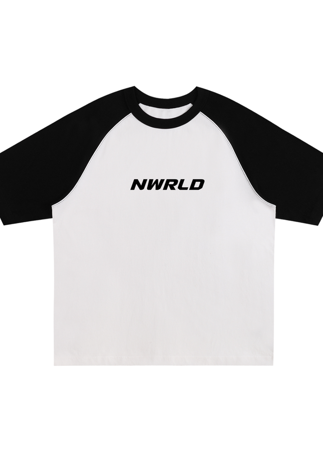 Color-Blocked Raglan Sleeve T-Shirt