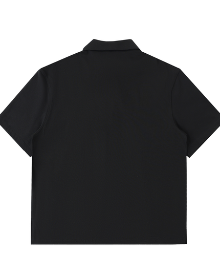 Half-Zip Cotton Polo Shirt