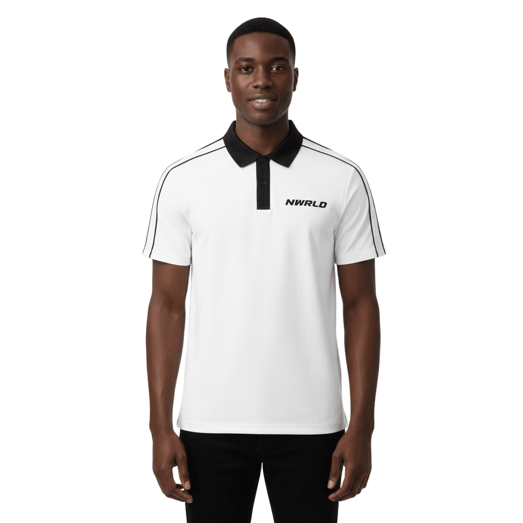 NWRLD ESSENTIALS / Contrast Collar Polo Shirt - NWRLD CLOTHING
