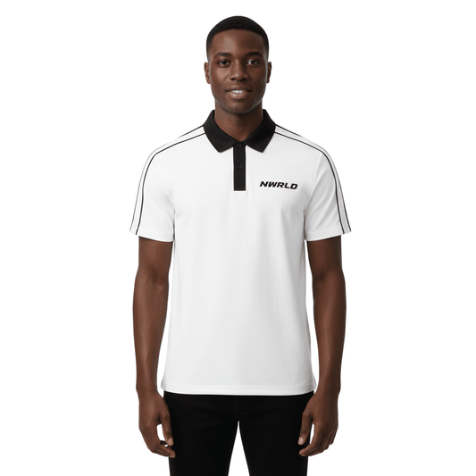 NWRLD ESSENTIALS / Contrast Collar Polo Shirt - NWRLD CLOTHING