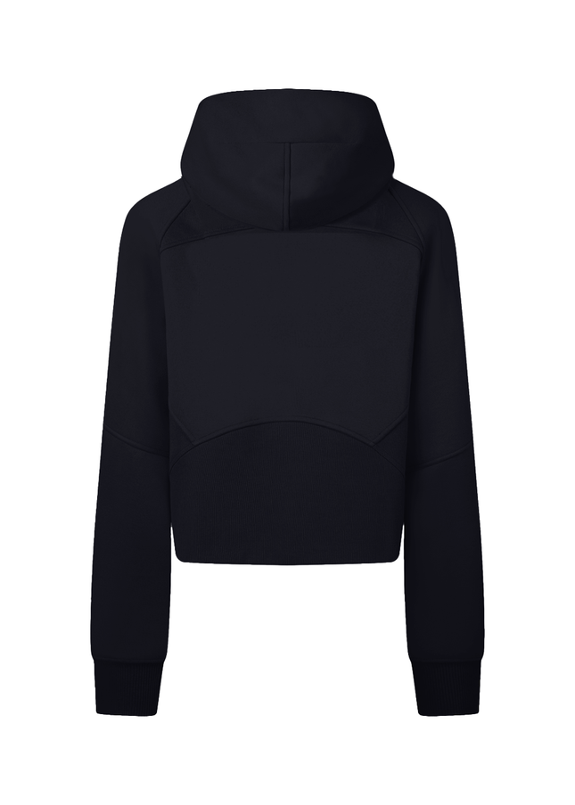 Cropped Zip-Through Hoodie