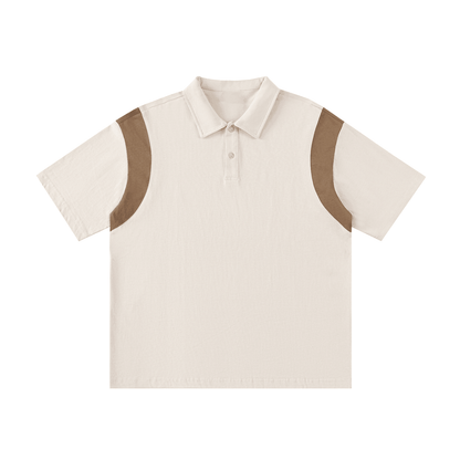 NWRLD CLEAN / Contrast Panel Polo Shirt - NWRLD CLOTHING