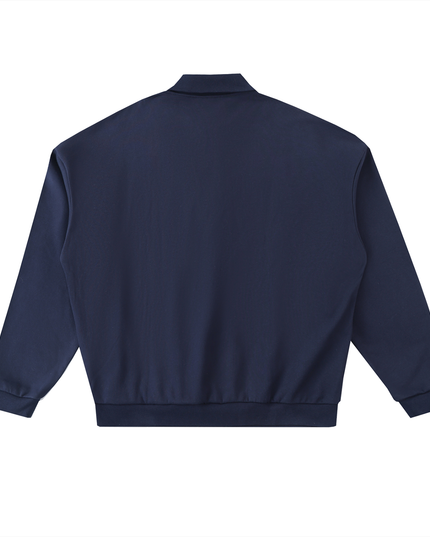 Heavyweight Fleece Polo Sweatshirt