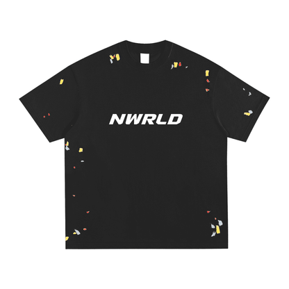 NWRLD ESSENTIALS / Paint Splatter T-Shirt - NWRLD CLOTHING