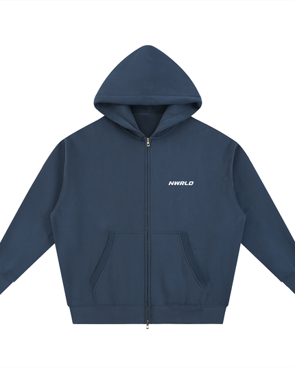 NWRLD 003 / Essential Oversized Fleece Boxy Hoodie