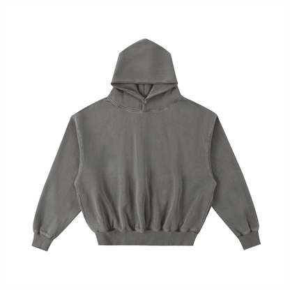 NWRLD CLEAN / Frayed Enzyme Washed Hoodie - NWRLD CLOTHING