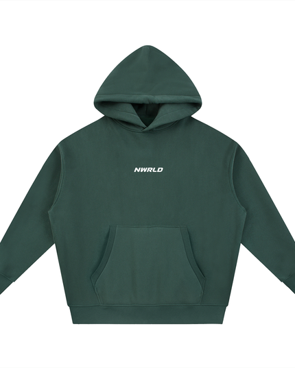 NWRLD 003 / Essential Oversized Boxy Fit Fleece Hoodie
