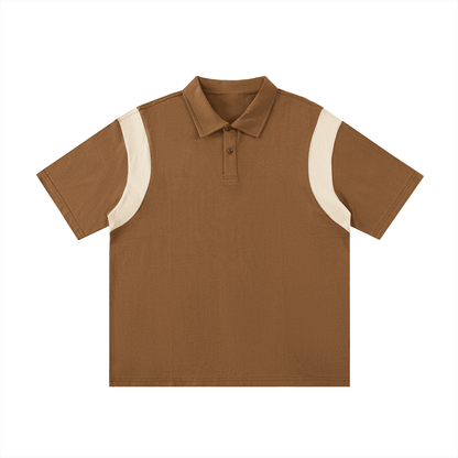 NWRLD CLEAN / Contrast Panel Polo Shirt - NWRLD CLOTHING
