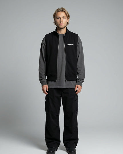 Full body view of the model wearing Essential Heavyweight Vest