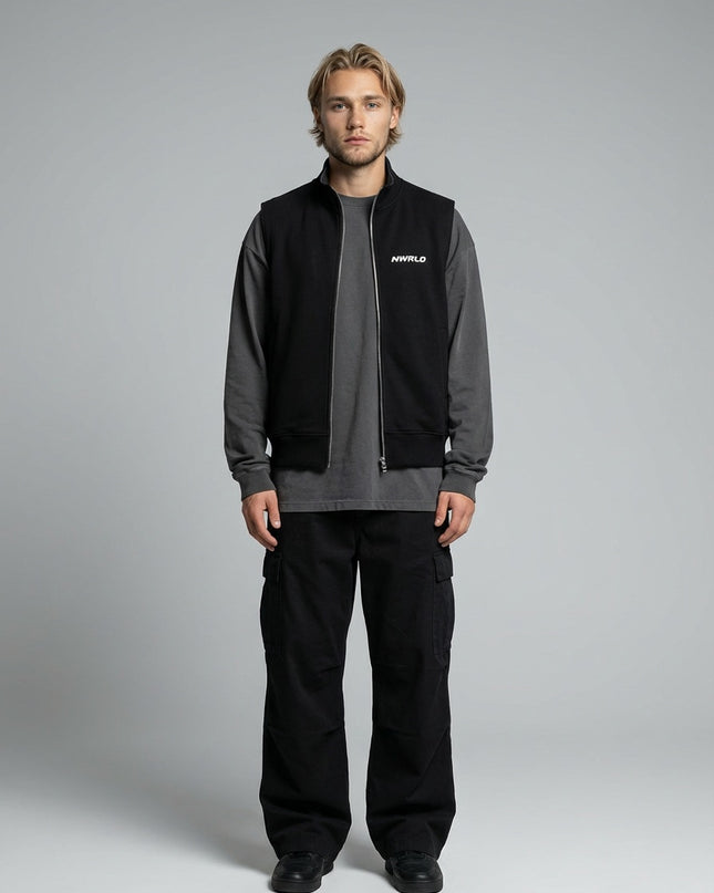 Full body view of the model wearing Essential Heavyweight Vest