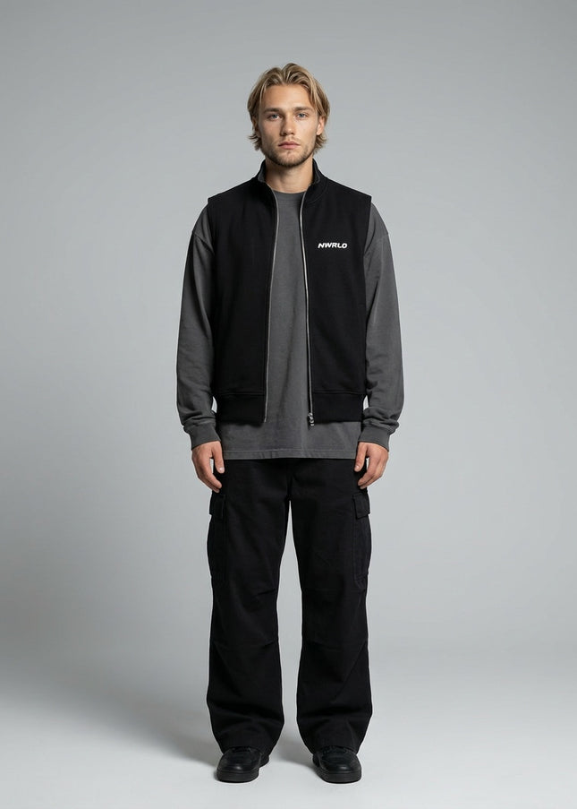 Full body view of the model wearing Essential Heavyweight Vest