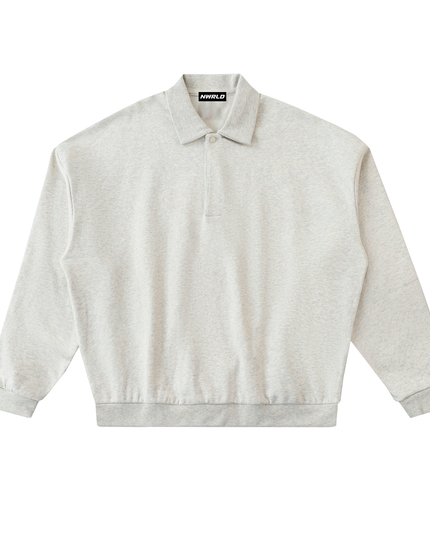 Heavyweight Fleece Polo Sweatshirt