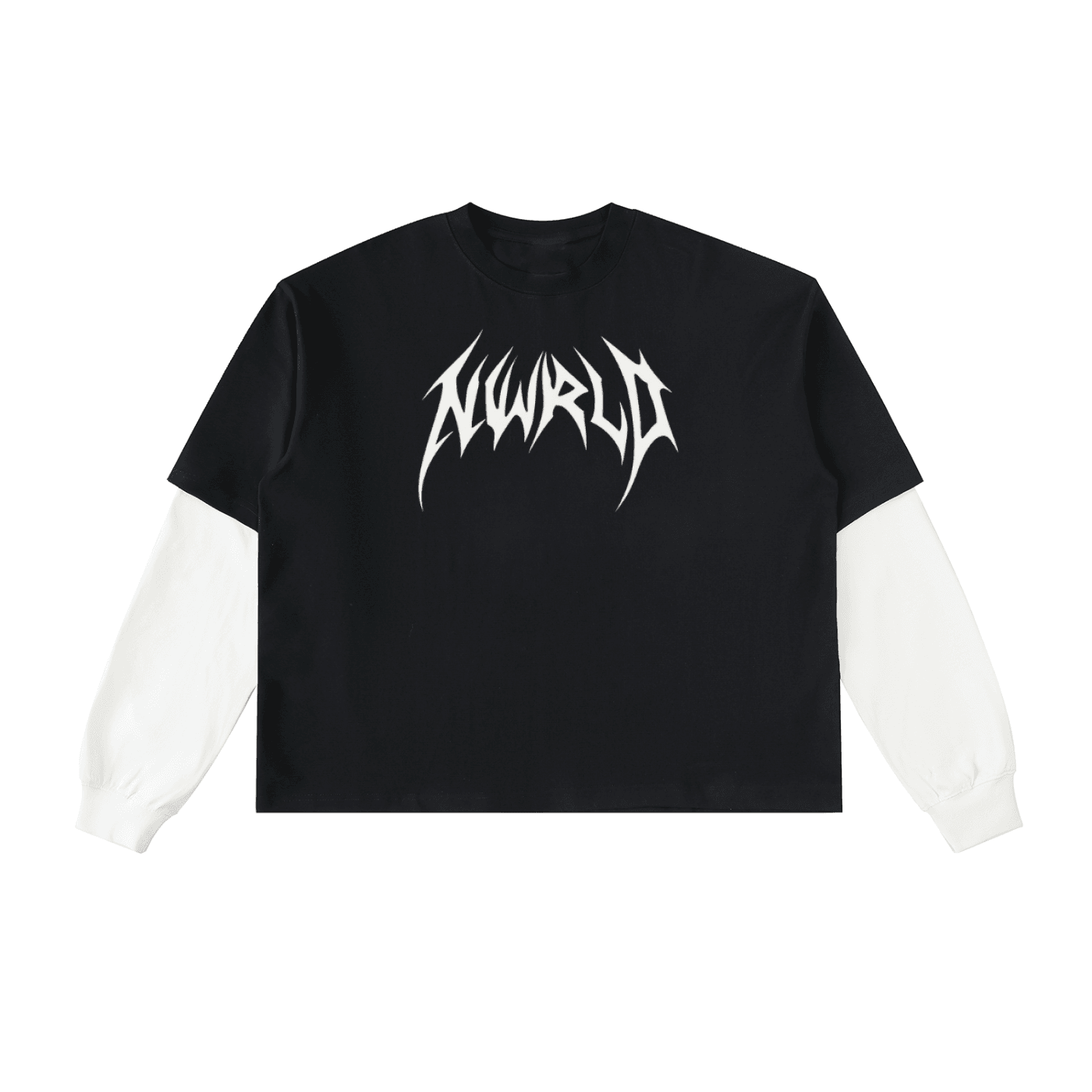 DARKMODE x METAL MANIA / Layered Long Sleeve T-Shirt - NWRLD CLOTHING