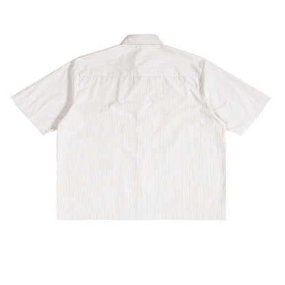 NWRLD ESSENTIALS / Oversized Vertical Stripe Boxy Shirt - NWRLD CLOTHING
