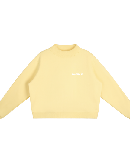NWRLD 002 Mock-Neck Crew Sweatshirt