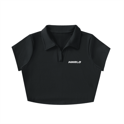NWRLD CLEAN / V-Neck Crop Top - NWRLD CLOTHING