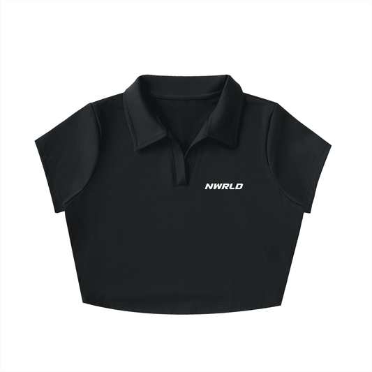 NWRLD CLEAN / V-Neck Crop Top - NWRLD CLOTHING