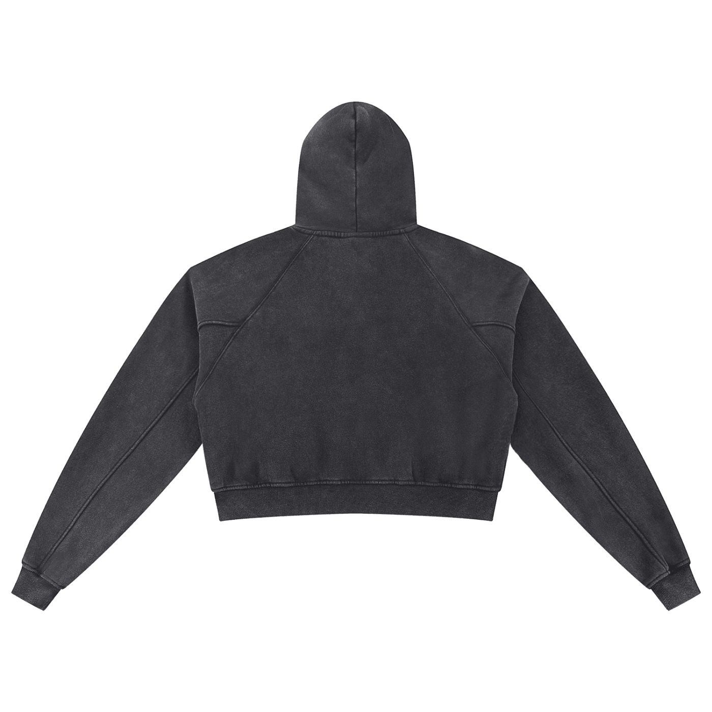 DARKMODE x METALMANIA / Snow Washed Cropped Hoodie - NWRLD CLOTHING