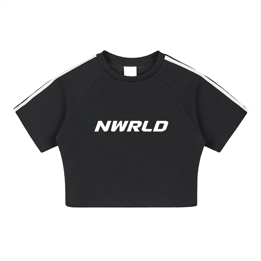 NWRLD ESSENTIALS / Taped Cooling Performance Crop Top - NWRLD CLOTHING