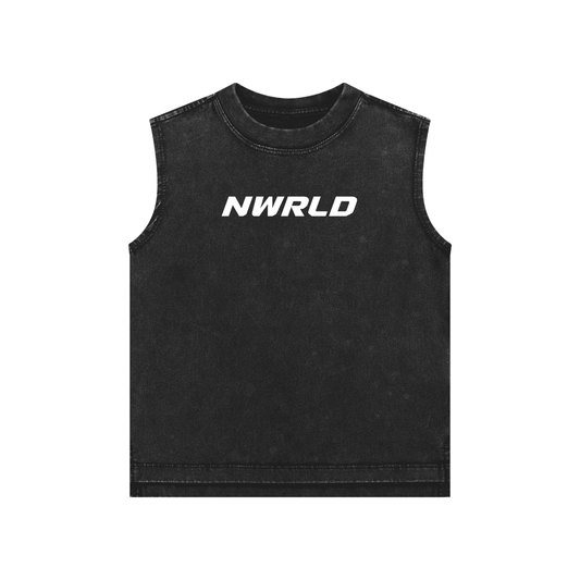 NWRLD ESSENTIALS / Snow Washed Tank Top - NWRLD CLOTHING
