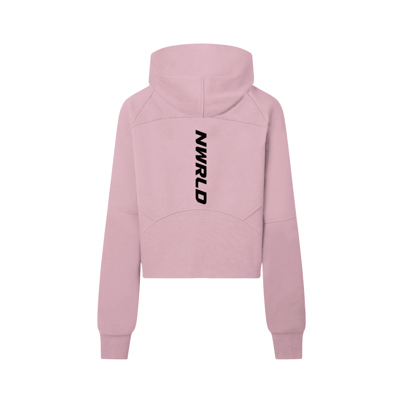 NWRLD ESSENTIALS / Cropped Half-Zip Hoodie - NWRLD CLOTHING