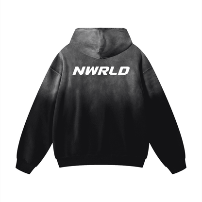 NWRLD ESSENTIALS / Heavyweight Sunfade Oversized Hoodie - NWRLD CLOTHING