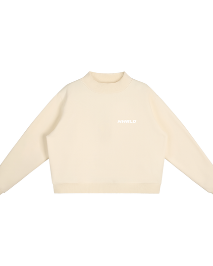 NWRLD 002 Mock-Neck Crew Sweatshirt