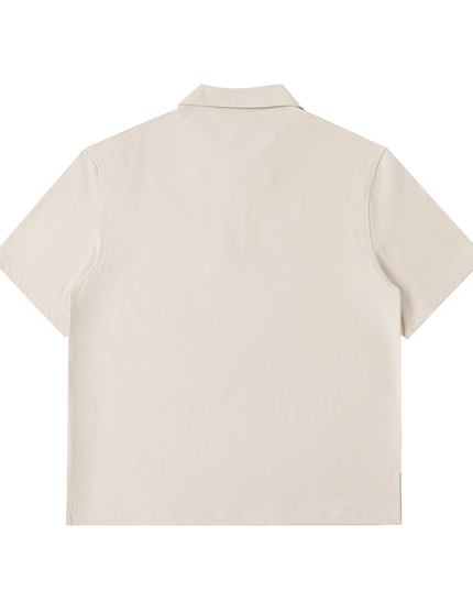 Half-Zip Cotton Polo Shirt