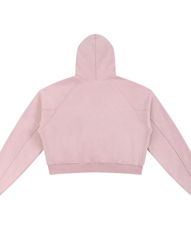 Snow Washed Cropped Hoodie
