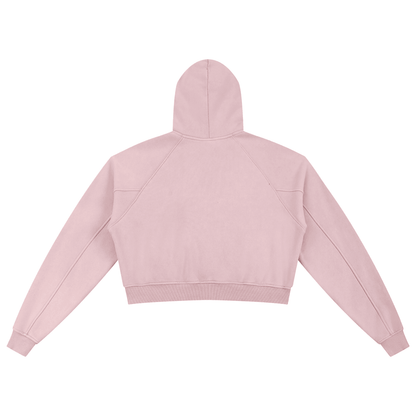 DARKMODE x METALMANIA / Snow Washed Cropped Hoodie - NWRLD CLOTHING