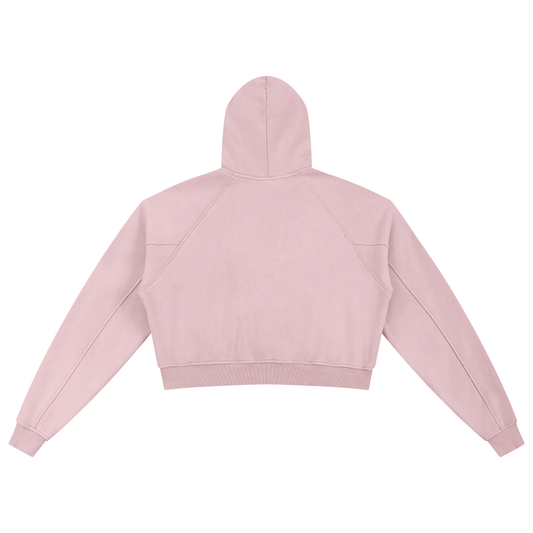 DARKMODE x METALMANIA / Snow Washed Cropped Hoodie - NWRLD CLOTHING