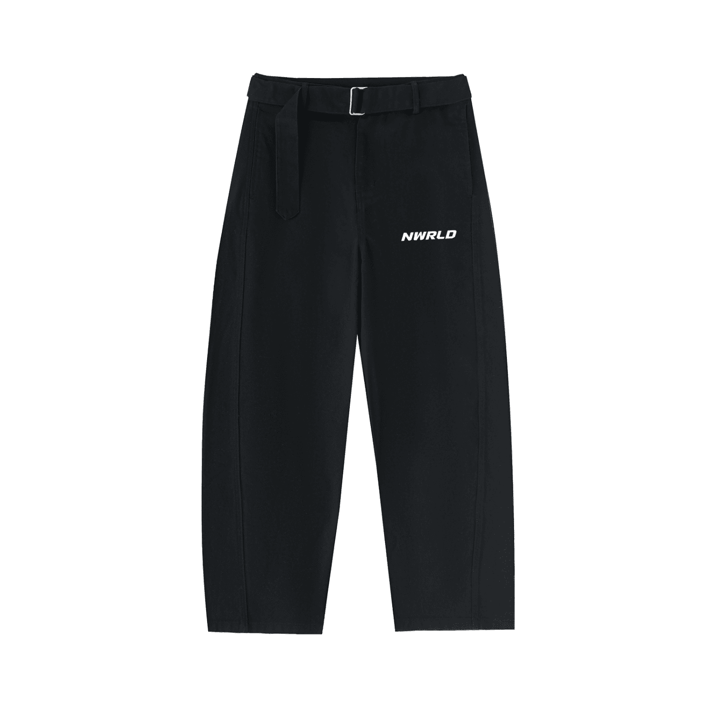 NWRLD ESSENTIAS / Twisted-Seam Belted Pants - NWRLD CLOTHING
