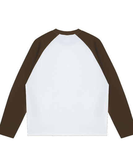 Color-Blocked Raglan Long-Sleeve T-Shirt
