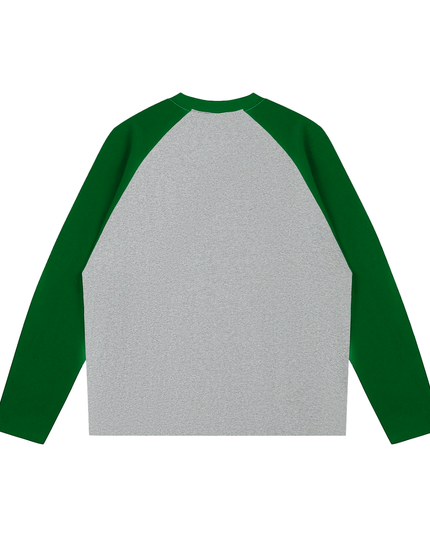 Color-Blocked Raglan Long-Sleeve T-Shirt