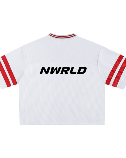 Taped Mesh Boxy T-Shirt