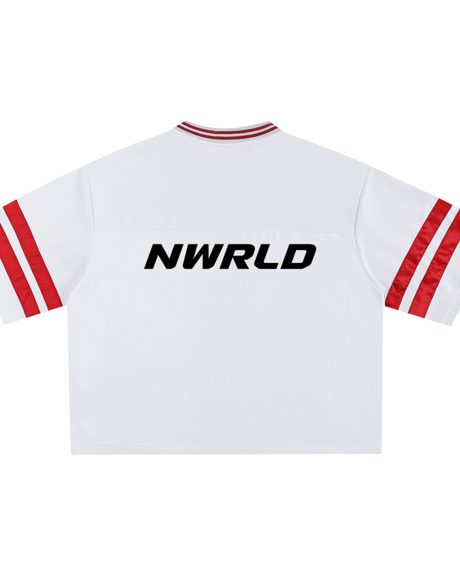 Taped Mesh Boxy T-Shirt