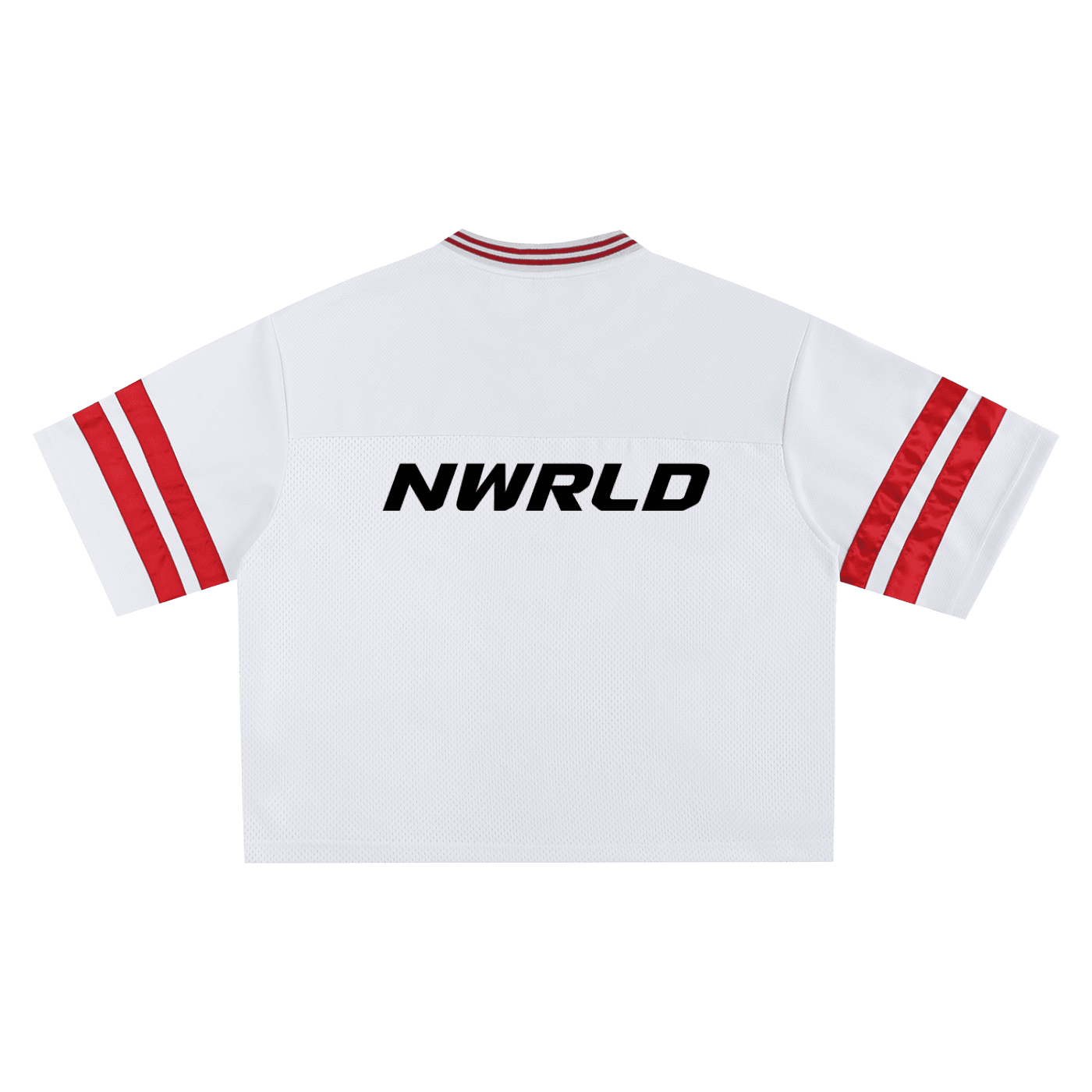 NWRLD ESSENTIALS / Taped Mesh Boxy T-shirt - NWRLD CLOTHING