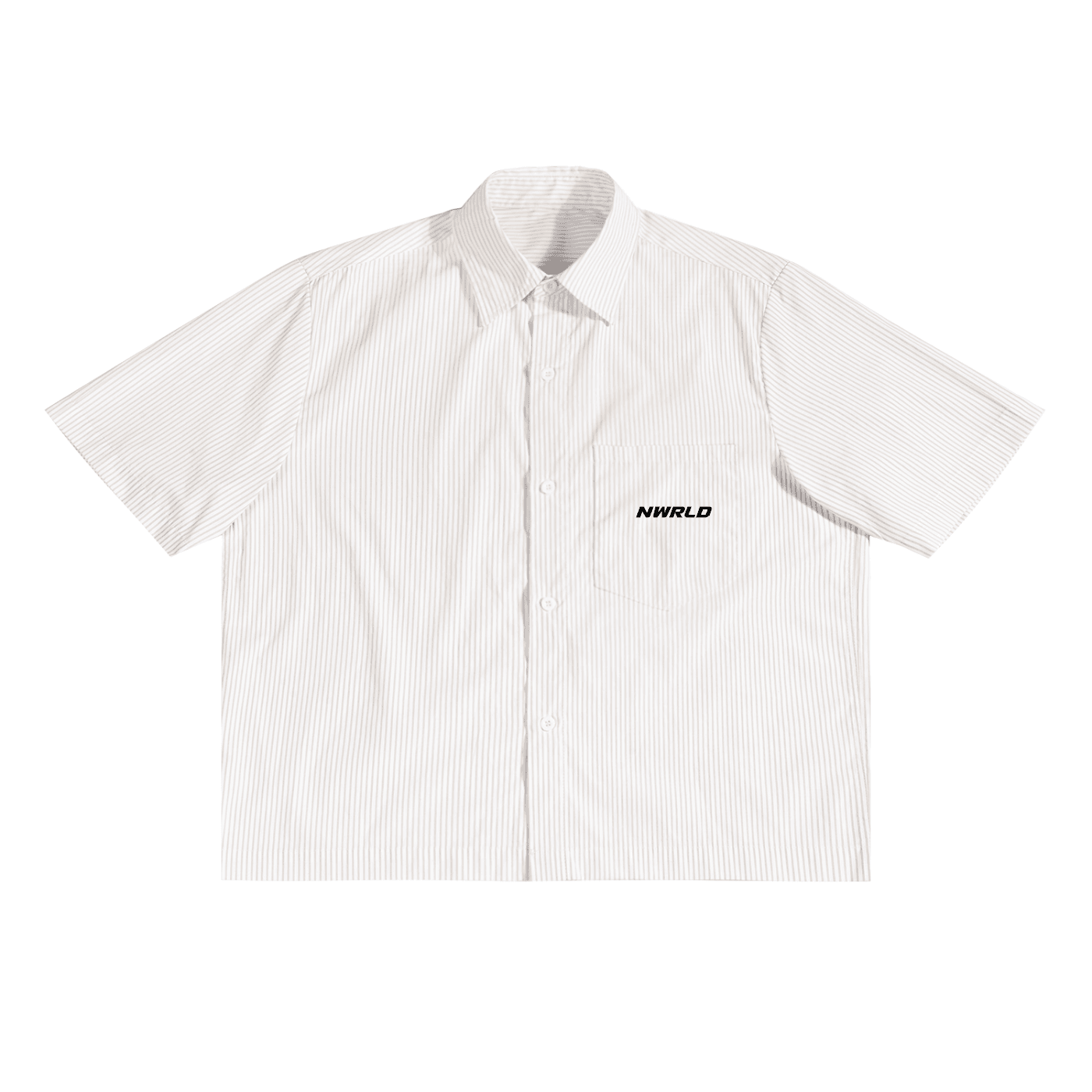 NWRLD ESSENTIALS / Oversized Vertical Stripe Boxy Shirt - NWRLD CLOTHING