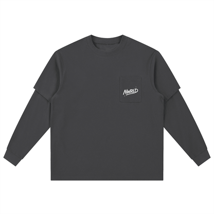 BONDI BOYS / Layered Long Sleeve Oversized Tee - NWRLD CLOTHING