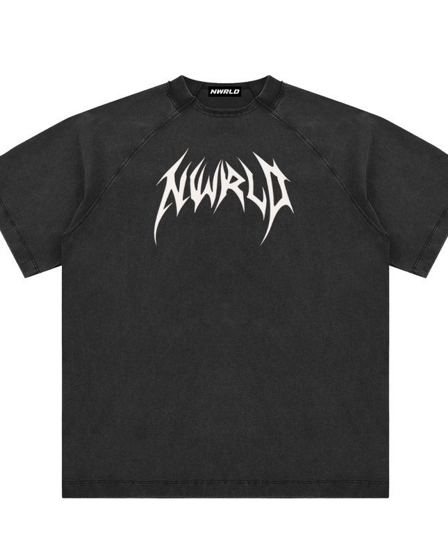 Vintage Washed Raglan Cotton T-Shirt