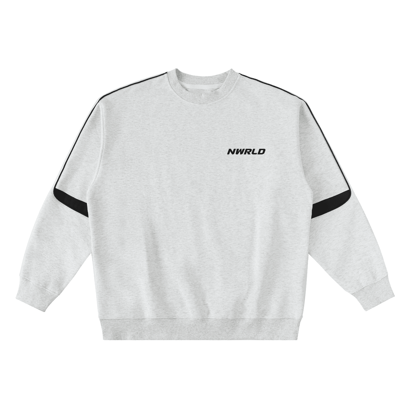 NWRLD ESSENTIALS / Oversized Crewneck Taped Sweatshirt - NWRLD CLOTHING